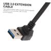ARTIBETTER 90Degree USB Extension Cable with Right Angle Male to Female Adapter for Desktop and Laptop USB Port Expansion Shielded Data Sync Cable to Save Space and Prevent view 3