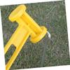 Gadpiparty Outdoor Camping Tent Mallet Lightweight Plastic Hammer for Tent Stakes and Pegs Camping Accessory Yellow view 2