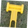 Gadpiparty Outdoor Camping Tent Mallet Lightweight Plastic Hammer for Tent Stakes and Pegs Camping Accessory Yellow view 3