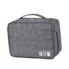 Gadpiparty Portable Charger Case Electronics Accessories Organizer Small Electronics Bag for Cable Power Bank Travel Pouch (grey) view 1