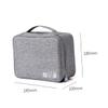 Gadpiparty Portable Charger Case Electronics Accessories Organizer Small Electronics Bag for Cable Power Bank Travel Pouch (grey) view 4