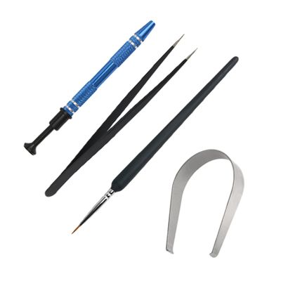 jojofuny Keyboard Puller Kit for Mechanical Keyboards Includes Stem Picker and Holder Lubrication Tool Set with Brush for Easy Keycap Removal and Maintenance