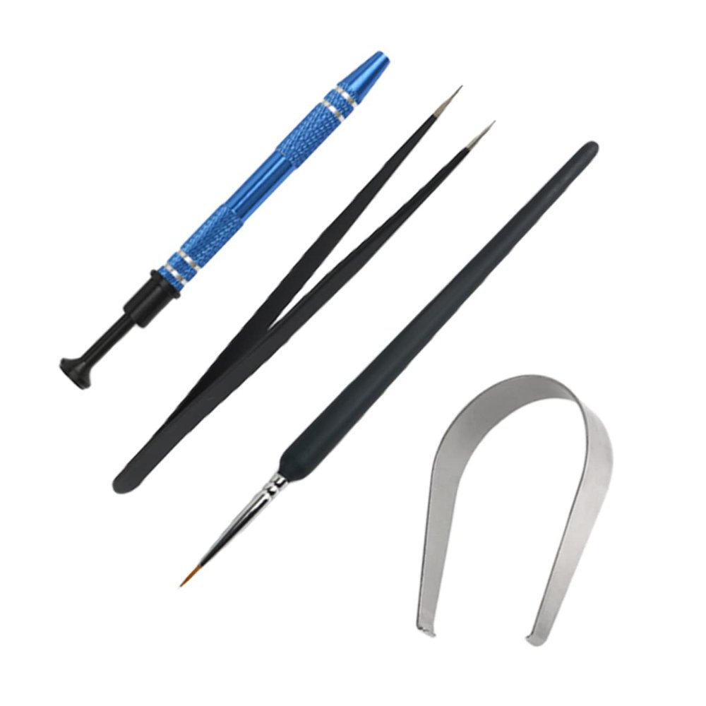 jojofuny Keyboard Puller Kit for Mechanical Keyboards Includes Stem Picker and Holder Lubrication Tool Set with Brush for Easy Keycap Removal and Maintenance