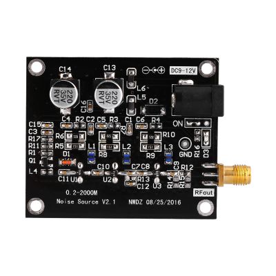 1PC Track Noise Source Module High Flatness Filter Antenna Amplifier Black 1.5GHz, 50 ohms Impedance, Low Power Consumption