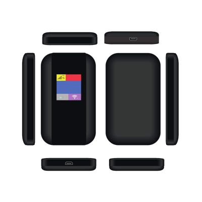 4G LTE Mobile Hotspot, Up to 500Mbps, Support 10 Users, High Speed Color Screen Network Router with SIM Card Slot, for Home Travel Business