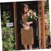 HOLIDYOYO Cute Women Men Stylist Hair Dresser Apron Canvas Pockets Kitchen Cooking view 3