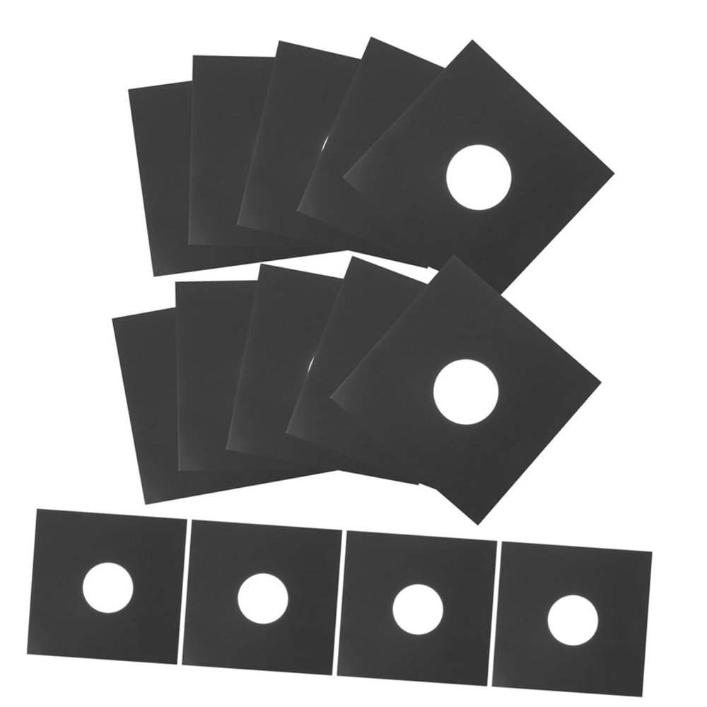 Abaodam 12pcs Vinyl Record Jackets Kraft Paper Sleeves for Record Storage Outer Sleeves