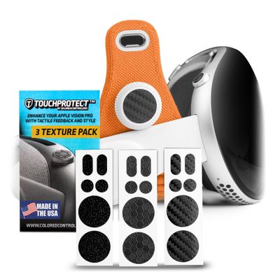 Apple Vision Pro Accessory. TouchProtect Compatible with Apple Vision Pro - Add Texture and Tactile Feel to Your Digital Crown and Menu Buttons! Vision Pro Protector Cover