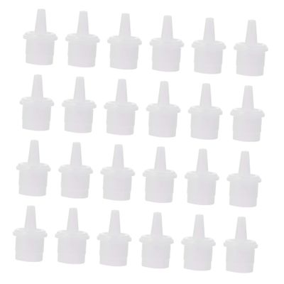100Pcs Replacement Head Eyelash Extension Bottle Plugs White Plastic
