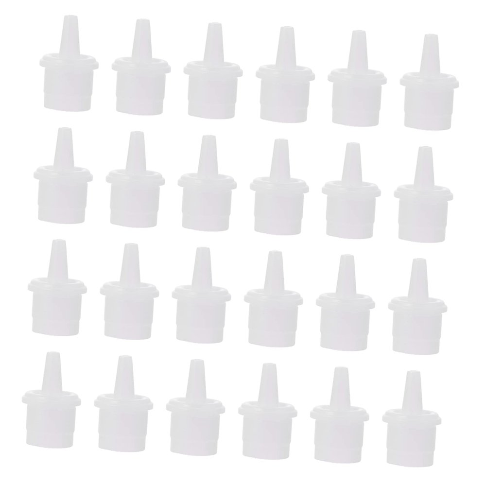 100Pcs Replacement Head Eyelash Extension Bottle Plugs White Plastic