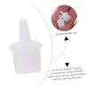100Pcs Replacement Head Eyelash Extension Bottle Plugs White Plastic view 2