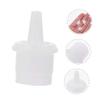 100Pcs Replacement Head Eyelash Extension Bottle Plugs White Plastic view 3