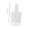 100Pcs Replacement Head Eyelash Extension Bottle Plugs White Plastic view 4