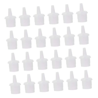 Eyelash Glue Bottle Replacement Tips Plastic 100Pcs Nozzle Caps, White