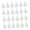 Eyelash Glue Bottle Replacement Tips Plastic 100Pcs Nozzle Caps, White view 1