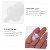 Eyelash Glue Bottle Replacement Tips Plastic 100Pcs Nozzle Caps, White view 3