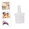 Eyelash Glue Bottle Replacement Tips Plastic 100Pcs Nozzle Caps, White view 4