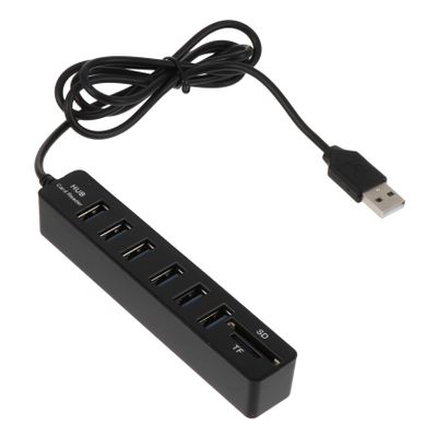 Hemoton 1Pc Data Hub Multi-Port USB Splitter Expansion Adapter for Abs Material Versatile Interface Expansion for Accessories