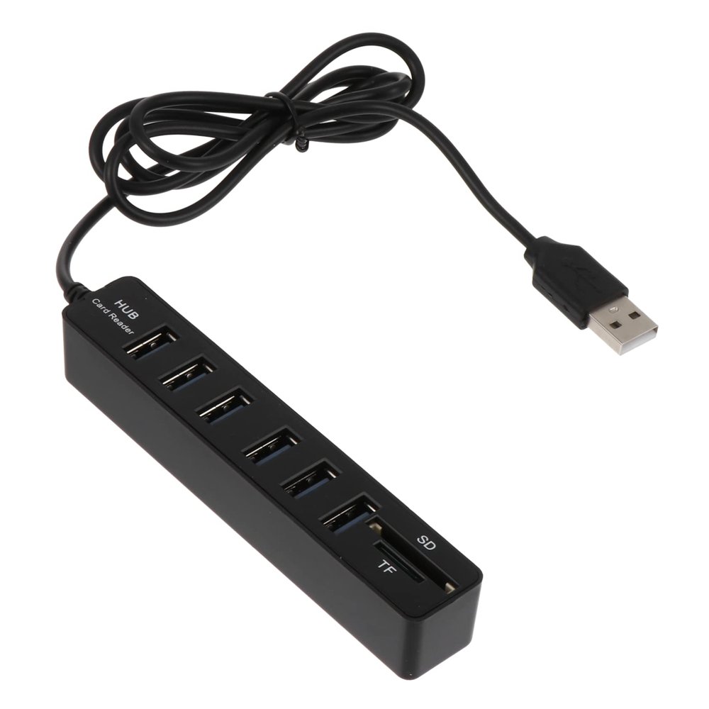 Hemoton 1Pc Data Hub Multi-Port USB Splitter Expansion Adapter for Abs Material Versatile Interface Expansion for Accessories