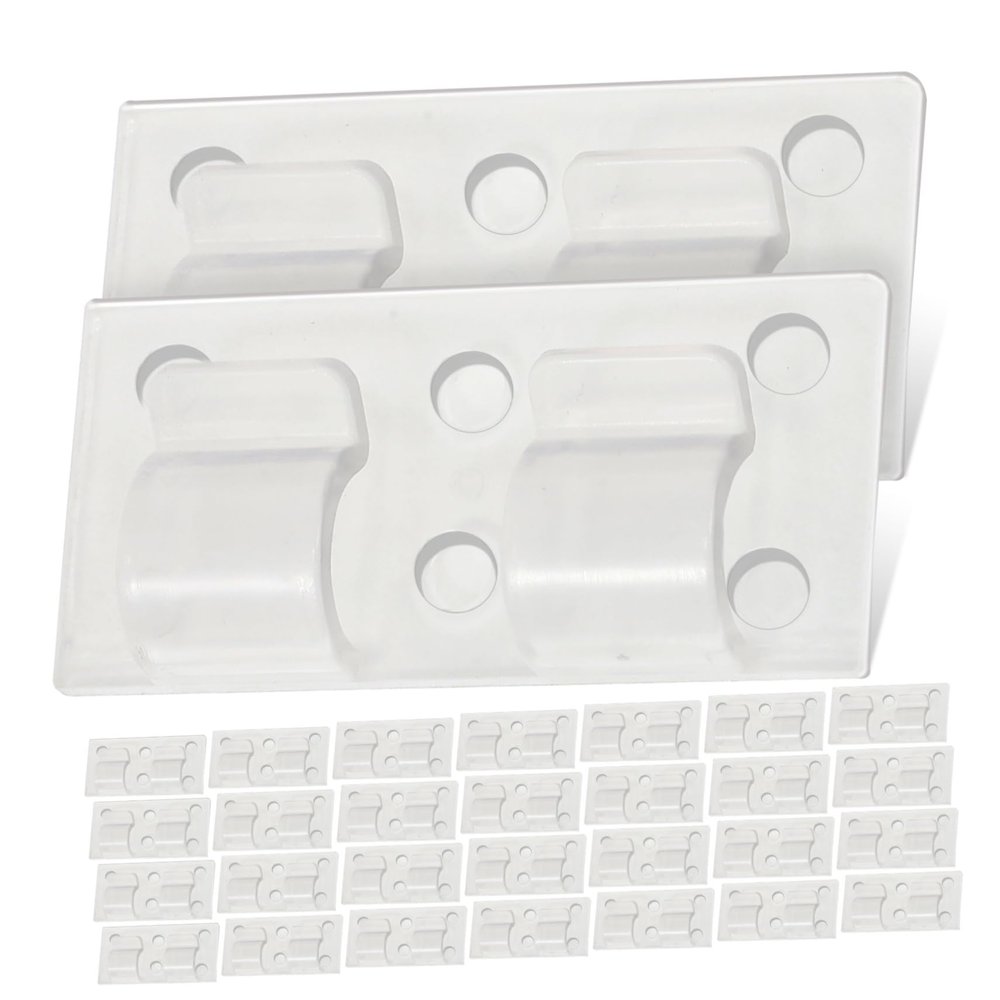 OFFSCH 50pcs Cable Clips Wire Organizers Wall Mounting Kit Wire Fixer Clips for Office Car Use
