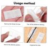 OFFSCH 50pcs Cable Clips Wire Organizers Wall Mounting Kit Wire Fixer Clips for Office Car Use view 2