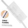OFFSCH 50pcs Cable Clips Wire Organizers Wall Mounting Kit Wire Fixer Clips for Office Car Use view 4