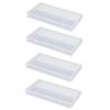 Beatifufu 4pcs Nail Drill Bits Storage Box Transparent Manicure Grinding Organizer for Nail Art Salon Use and Lightweight Design for Easy Access and Display view 1