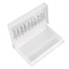 Beatifufu 4pcs Nail Drill Bits Storage Box Transparent Manicure Grinding Organizer for Nail Art Salon Use and Lightweight Design for Easy Access and Display view 3