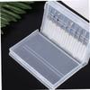 Beatifufu 4pcs Nail Drill Bits Storage Box Transparent Manicure Grinding Organizer for Nail Art Salon Use and Lightweight Design for Easy Access and Display view 4