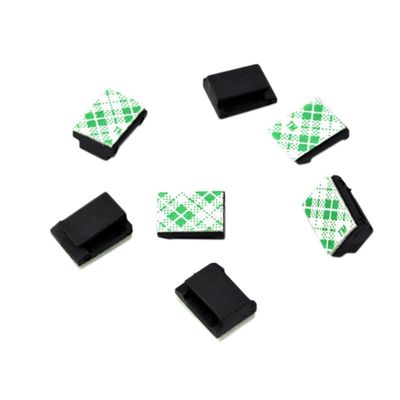 60pcs Black Adhesive Wire Clips for Compact Cable Fixing Clips for Neat Organization of Wires Office and Car