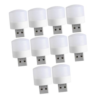 UPKOCH 10pcs USB Night Lights Led Bulbs Small Portable Plug Lights for Bedroom Decor Boys and Girls Teen Girls Dorm Wall Decor