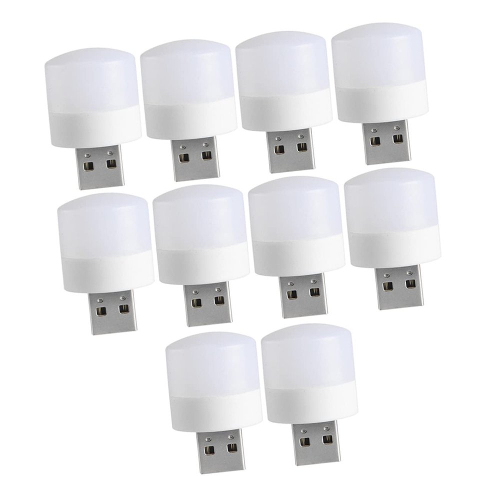 UPKOCH 10pcs USB Night Lights Led Bulbs Small Portable Plug Lights for Bedroom Decor Boys and Girls Teen Girls Dorm Wall Decor