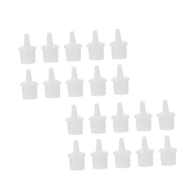 Angoily 60pcs Lash Grafting Glue Shaker Lash Glue Liner Eyelash Extension Nozzle Caps