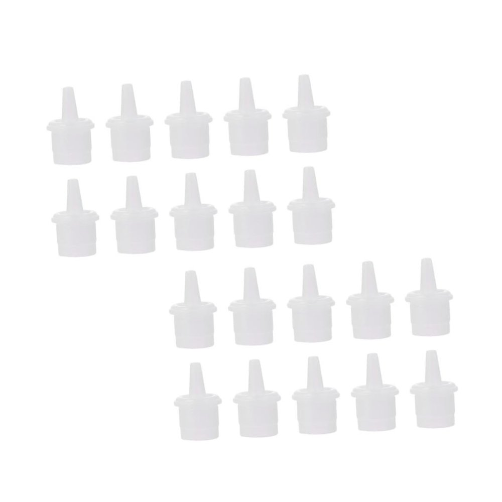 Angoily 60pcs Lash Grafting Glue Shaker Lash Glue Liner Eyelash Extension Nozzle Caps