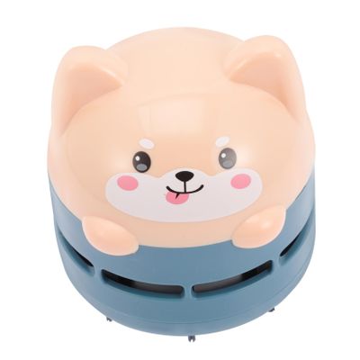 Amosfun Cartoon Cat Design Mini Desk Vacuum Portable Handheld Cleaner for Office USB Charging Easy to Use