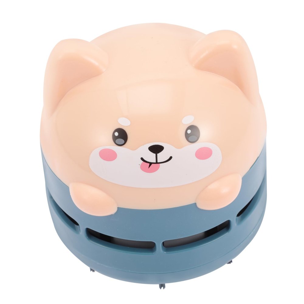 Amosfun Cartoon Cat Design Mini Desk Vacuum Portable Handheld Cleaner for Office USB Charging Easy to Use