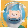 Amosfun Cartoon Cat Design Mini Desk Vacuum Portable Handheld Cleaner for Office USB Charging Easy to Use view 2