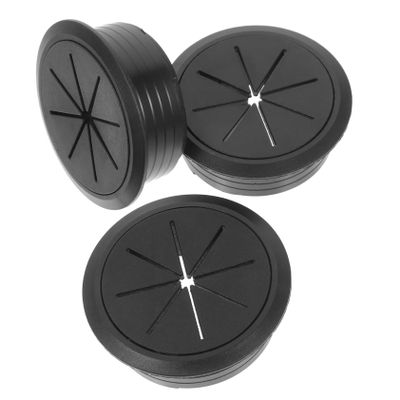 3 Pack Round Desktop Wire Hole Cover for Cable Management