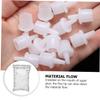 NOLITOY 100pcs Eyelash Glue Tips Fine Glue Bottle Tips for Enhanced Control for Eyelash and Nail Applications Fit Prevents Curing view 3