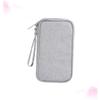 jojofuny Headset Data Cable Storage Bag Shockproof Compression Organizer for Chargers and Accessories Water Resistant Single Layer Design Gray view 2