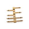 OFFSCH 4pcs Gold Guitar Effect Pedal Connectors Straight Hook Adaptors for Seamless Signal Transmission for Guitar Effect Pedalboards view 2