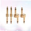 OFFSCH 4pcs Gold Guitar Effect Pedal Connectors Straight Hook Adaptors for Seamless Signal Transmission for Guitar Effect Pedalboards view 3