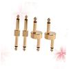OFFSCH 4pcs Gold Guitar Effect Pedal Connectors Straight Hook Adaptors for Seamless Signal Transmission for Guitar Effect Pedalboards view 4