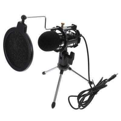 KICHOUSE Professional Recording Mic Gaming Microphone Microphone Pop Filter Tripod Mount