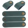 jojofuny Leather Cord Organizer 5pcs Cable Management Straps Retractable Cord Organizer view 1