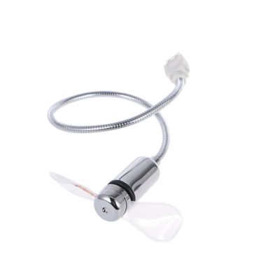 ETHZZLE Fan Light Mini Fan with Led Patterns 64 Colors Circular Display Silver for