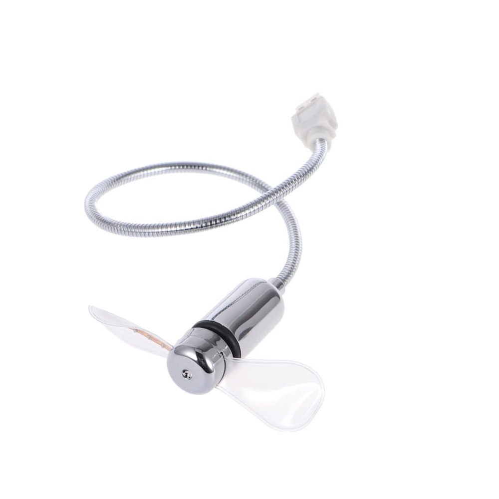 ETHZZLE Fan Light Mini Fan with Led Patterns 64 Colors Circular Display Silver for