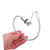 ETHZZLE Fan Light Mini Fan with Led Patterns 64 Colors Circular Display Silver for view 4