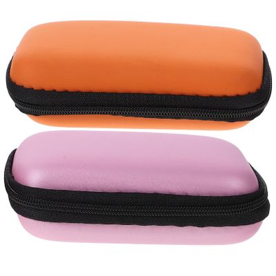 Hemoton 2pcs Portable Hard Case Storage Bag Lightweight Organizer for Electronics Cables Travel Accessories Protective Pouch
