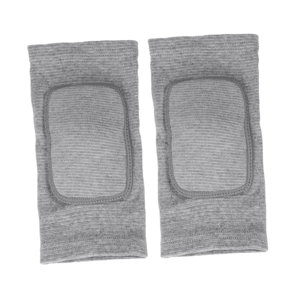 LABRIMP Knee Pad Sleeve Breathable Elastic Support Protector for Sports Flexible Non-slip Design Grey for Running Dancing Football
